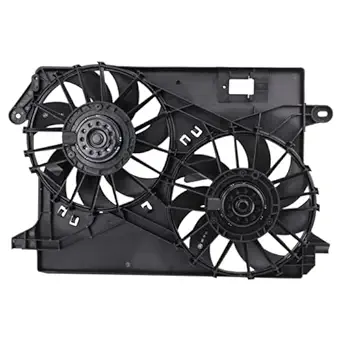 TRQ Dual Radiator and Condenser Fan Assembly for Chrysler 300 / Dodge Challenger & Charger