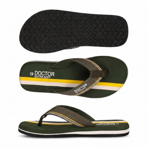Image of DOCTOR EXTRA SOFT Slipper for Men's | Diabetic & Orthopedic | Lightweight & Comfortable | Soft, Durable & Skid Resistant | Flip-Flop & Slippers for Men's & Boy's D-33
