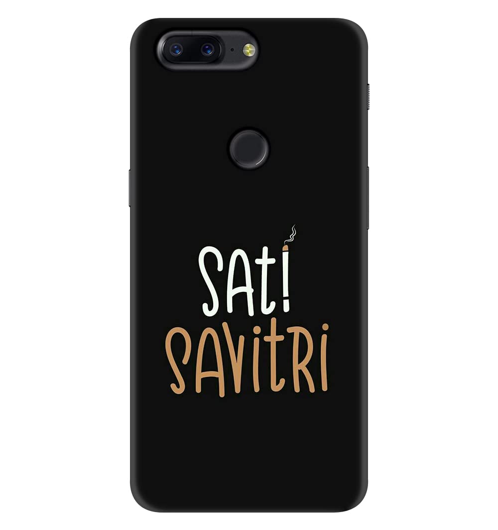 JugaaduStore Designer Printed Slim Fit Hard Case Back Cover for OnePlus 5T | Sati Savitri (Polycarbonate)