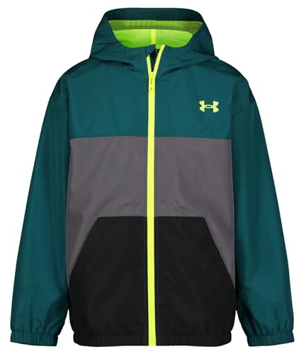 Under Armour Corta-vento para meninos Wintuck Color Block (criança grande), Hydro Teal, GG