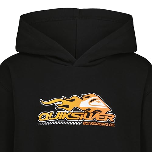 Image of Quiksilver Boys' Pullover Hoodie Sweatshirt, Soft & Comfortable Fleece, Front Pocket