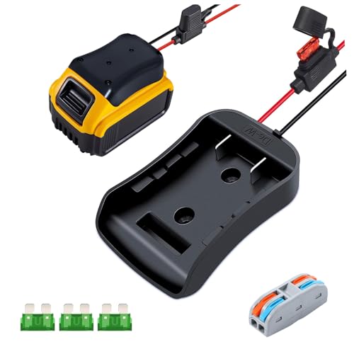 Power Wheel Adapter Comaptible with Dewalt 20V Battery,Battery Converter Kit Compatible with Peg-Perego Power Vehicles