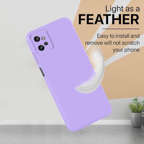 Image of Back Cover for Motorola Moto G32 4G | Full Camera Protection | Premium Liquid Silicon Case | Flexible Bumper Case for Motorola Moto G32 4G (Purple)