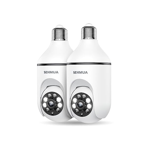 SEHMUA-2K-Lightbulb-Security-Camera-Outdoor-360-Wi-Fi-Light-Bulb-Camera-with-Wireless-Install-Color-Night-Vision-Motion-DetectionSiren-Alert-SDCloud-Storage-Works-with-Alexa-E26E27-Socket SEHMUA-2K-Lightbulb-Security-Camera-Outdoor-360-Wi-Fi-Light-Bulb-Camera-with-Wireless-Install-Color-Night-Vision-Motion-DetectionSiren-Alert-SDCloud-Storage-Works-with-Alexa-E26E27-Socket