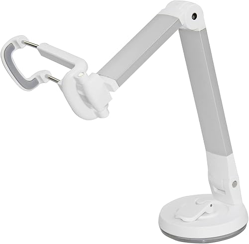 Cellet Soporte de teléfono para automóvil - Soporte para parabrisas y tablero, fuerte succión, plegable (blanco)