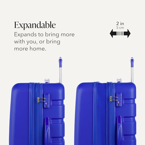 Image of SwissGear 7366, Cobalt, Checked-Medium 23-Inch, Signature Hardside Expandable Luggage With Spinner Wheels