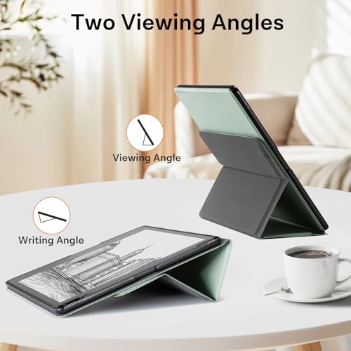 CoBak Stand Case for Kindle Scribe - Premium Folio Leather Cover with Pen Holder, Auto Sleep/Wake - Compatible with 10.2 Inch Kindle Scribe (2022/2024 Release) by CoBak - Image 2