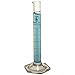 5ml Graduated Cylinder, Borosilicate 3.3 Glass, Single Metric Scale, Class B, Karter Scientific 233A2 (Single)