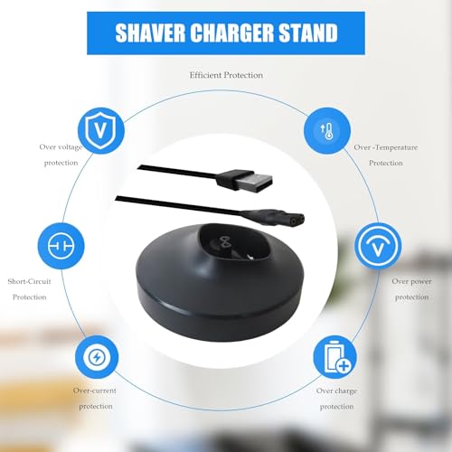 RGNEIN Charger Stand for P-hilips Norelco Shavers - Compatible for Series 9000/8000/7000/5000 Models S5887/83 S7885/85 S7886/84