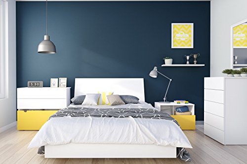 Nexera Full Size Platform Bed, White #TOP4