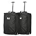 Produktbild Satz von 2 55x40x20cm Ryanair Maximale Kabinenhandgepäck Approved Trolley-Tasche, 42L (Schwarz)