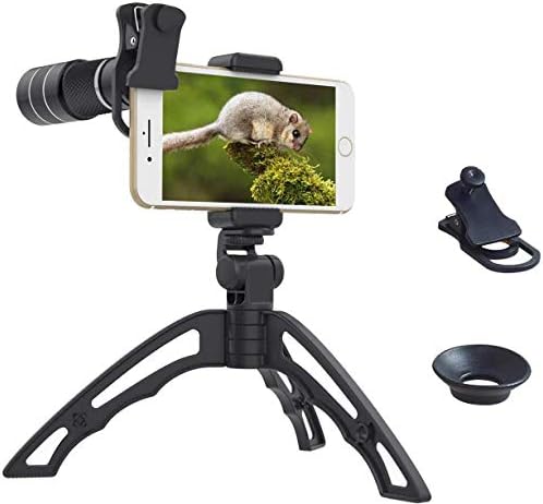 Cell Phone Zoom Lens Kit 20x Telephoto Lens with Tripod for iPhone 11/11 Pro Max/XS/XS Max/XR/8/7/6/6S/Samsung and Most Android Smartphones Binoculars image 3