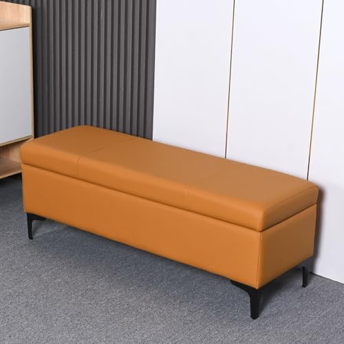 Banc d'entrée robuste 330 LB coffre de rangement gain de place en PU