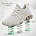 Womens Slip On Walking Shoes Air Running Casual Fashion Tennis Sneakers Comfortable Non Slip Work Athletic Trainers Beige