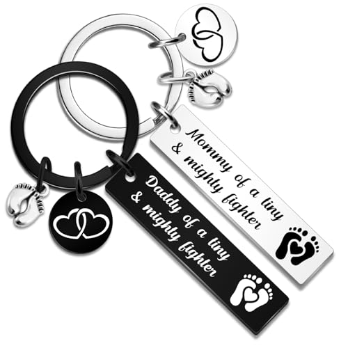 Lervuh 2Pcs Nicu Mom Dad Preemie Baby Gift Mommy/Daddy of A 