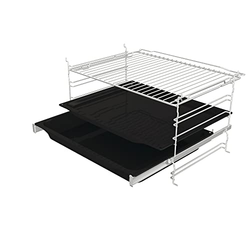 Gorenje 738885 Einbaubackofen-Set OptiBake Black Steam Set / 77L / Heißluft/AquaClean/GentleClose & Open/AirFry/Pizzamode 300°C/PerfectGrill/Glaskeramik-Kochfeld/schwarz
