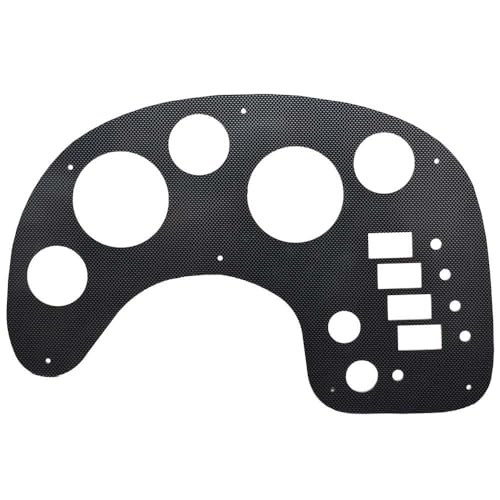 Excel Boat Blank Gauge Panel AD-513-004C | Faux Carbon Fiber