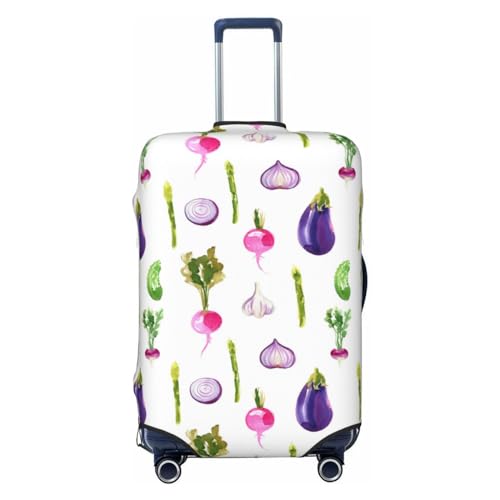 Onion Vegetable Luggage Cover Protector Anti-Scratch Washable Fits 18-32 Inch Luggage-Medium