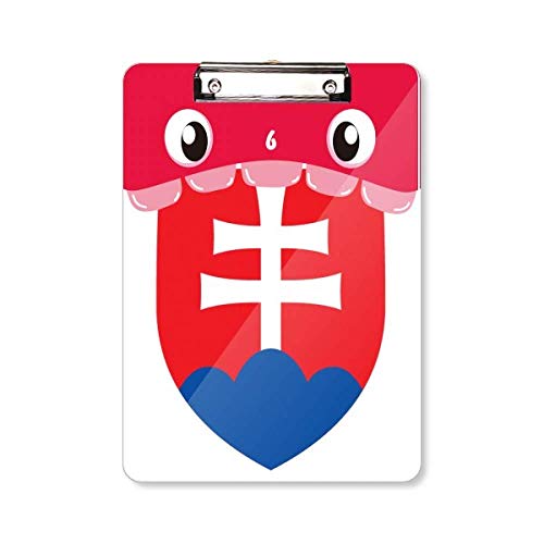 Porte-bloc Slovaquie A4 rigide et élégant avec blason officiel