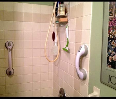 OEXEO 2PCS Grab Bars for Bathroom - Shower Handle - Grab Bars for Bathtubs and Showers - Safety Hand Rail Support for Tub, Handicap, Elderly, Injury, Kid, Senior Assist Bath Handle, Non Skid