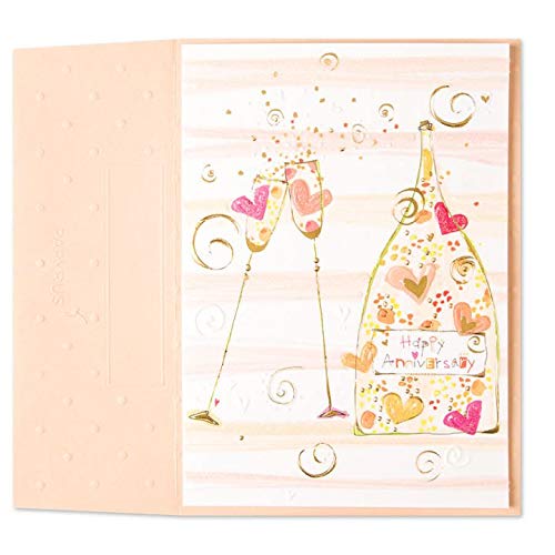 Papyrus Anniversary Cards Champagne Bottle And Flutes, 1