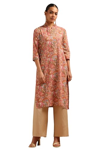 Image of Soch Womens Cotton Flex Botanical Kurta