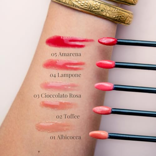 Lepo | 3D Lip Gloss, Lucidalabbra Ultra Luminoso E Nutriente N. 01 Albicocca, Con Olio Di Argan Bio, Olio Di Tsubaki E Burro Di Mango - 2
