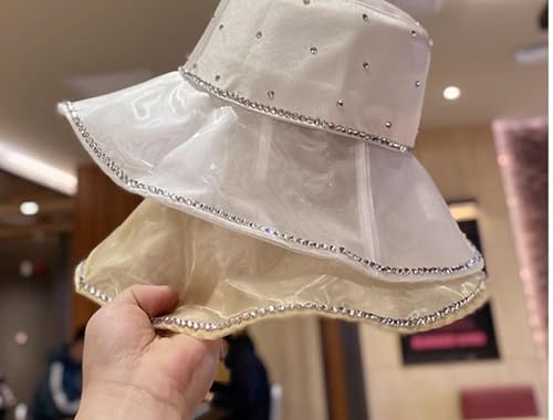 Sombrero tipo bucket de mujer con pedrería y brillo miniatura 7
