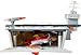 Matchbox Aircraft Carrier Playset,10 Die-Cast Sky Buster Toy Airplanes & 1 Die-Cast 1:64 Scale Toy Car, Expands to 20 Inches, Includes Missile Launcher & Storage