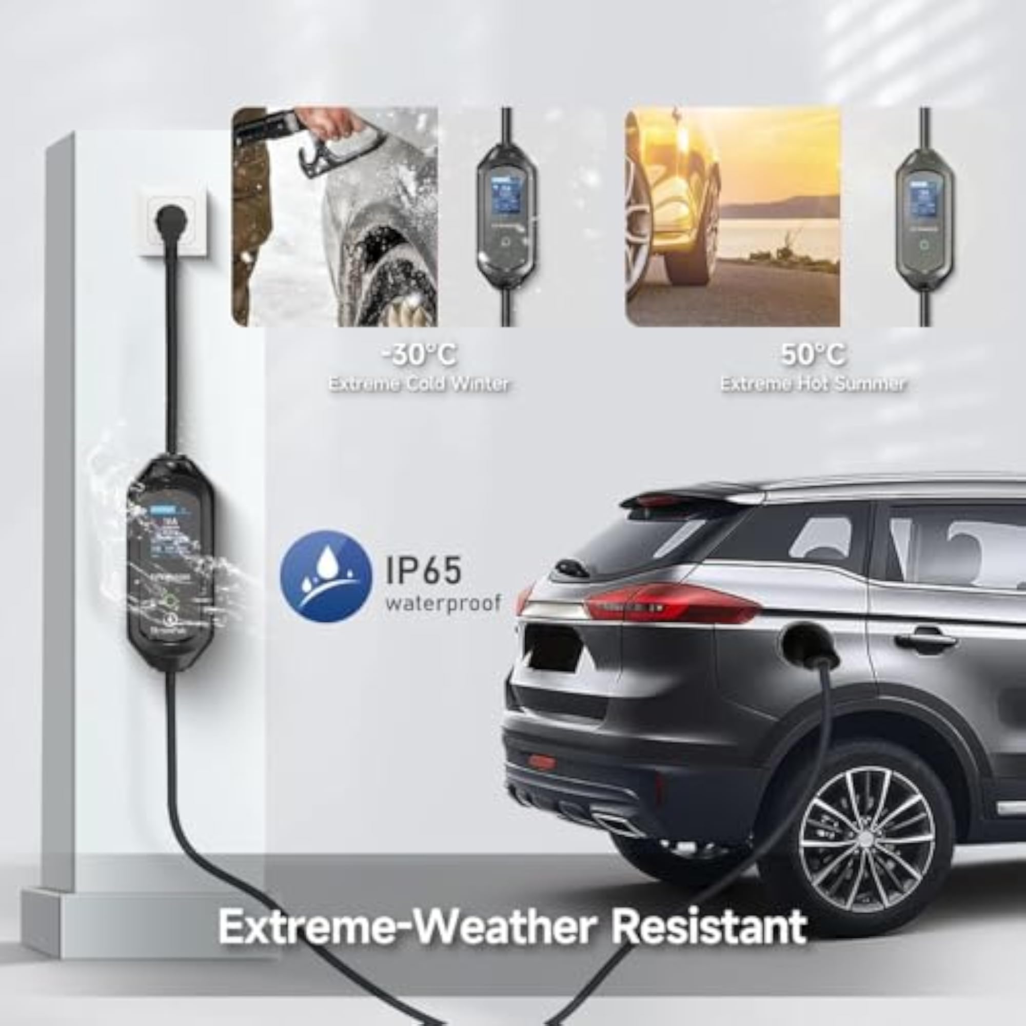 11 kW Portable EV Charger with Smart App