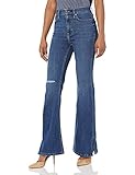 Calvin Klein Jeans Women's Super Hi Rise Side Split Flare Denim, Lexington, 26