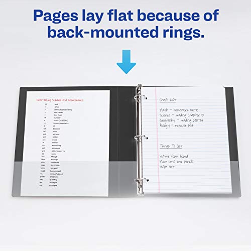 Avery(R) Two-Tone Durable View 3 Ring Binder, 1 Inch Slant Rings, 1 Mint/Coral Binder (17288) #TOP5