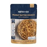 Keto Peanut Butter Crunch Granola by Keto and Co | Just 2.7g Net Carbs Per Serving | Gluten Free, Lo