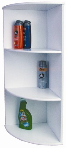 Preisvergleich Produktbild Badezimmer Eckregal WEISS Badregal