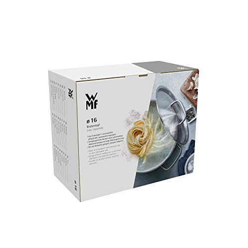 WMF Pot Ø 16 cm Approx. 1.5L Mini Stackable Pouring Rim Metal Lid Cromargan® Stainless Steel Polished Suitable for Induction Hobs Dishwasher-Safe Second Image