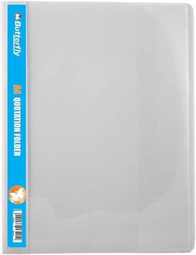 Butterfly A4 180 Microns Quotation Folder, Clear
