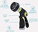 Garden Hose Nozzle | Hose Spray Nozzle | Water Nozzle Water Hose Nozzle Sprayer | 8 Adjustable Watering Patterns, Slip and Shock Resistant for Watering Plants, Cleaning, Car Wash and Showering Pets