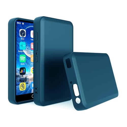 MP3 MP4 Player Case for ZAQE M505 4.0 inch, Fotosuncy Slim Fit Soft TPU Matte Cover with Cleaning Cloth Navy Blue