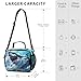 BOENLE Shark Blue Ocean Wave Lunch Box for Boys Girls Insulated Lunch Bag Kids Cooler Tote Shoulder Strap Reusable School Picnic Travel