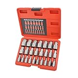 Gunpla Schrauben- und Bolzenausdreher-Set, Sechskant-Hand-Multi-Spline-Werkzeugentferner, einfach zu entfernen, robuste CR-MO gebrochene Schrauben, Schraubenausdreher-Set, 1/8 Zoll bis 7/8 Zoll in