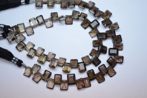 Quartz fumé naturel perles baguette 7x9mm LKBEADS pour création bijoux