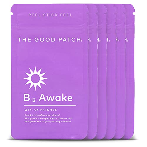 The Good Patch B12 Awake Patch With Plant-Based Ingredients, Infused With Caffeine, B12, And Green Tea Extract, Designed To Give Your Day A Boost (24 Total Patches) #TOP6