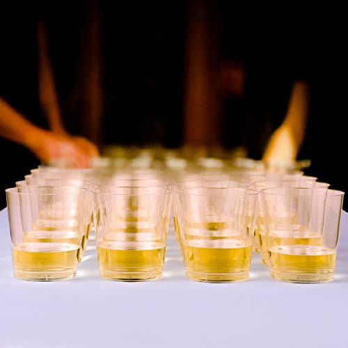 Jolly Chef 500 Pack Plastic Shot Glasses-1 Oz Disposable Cups-1 Ounce Tasting Cups-Party Cups Ideal For Whiskey, Wine Tasting, Food Samples, Perfect For Thankgiving Halloween Christmas Parties #TOP6