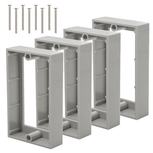 Single Gang Receptacle Outlet Box Extenders 3/4", with 8 Screws