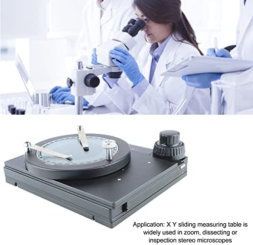 High Precision XY Gliding Table for Microscopes, Adjustable Manual Stage for Stereo Dissection and Inspection,Mobile Platform for Laboratory Use
