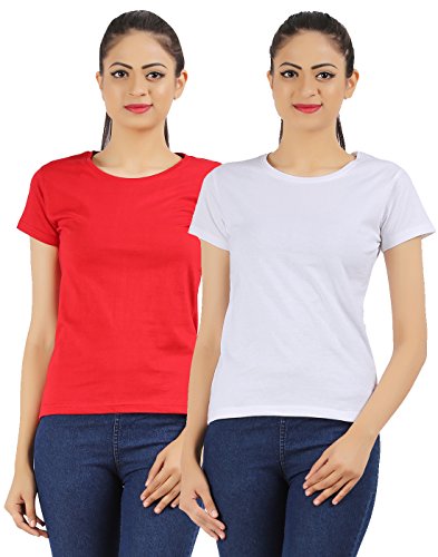 Image of Ap'pulse Women's Combo Regular Fit T Shirt (Pack Of 2)