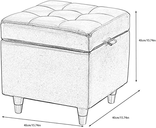 Pouf coffre de rangement en cuir pour optimiser la chambre