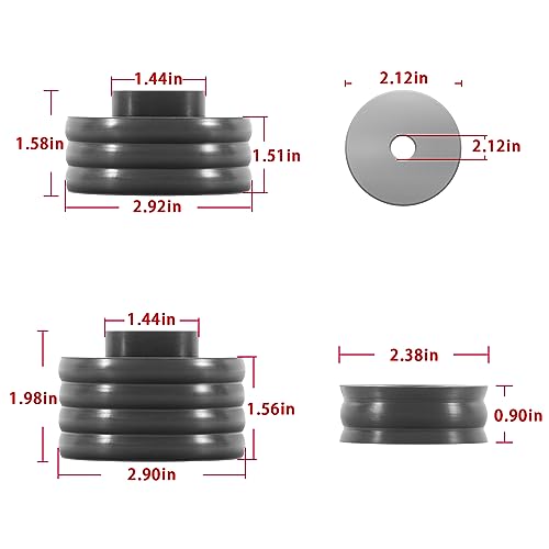 image for Yoursme KF04050BK Silicone Body Mount Bushing Kit Compatible with Ford