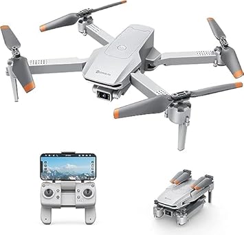 SHIJVAL Drone with 4K Camera for Adults, DG600C RC Quadcopter with Auto Return, Follow Me, Gesture Control, Point of Interest, Waypoints, Headless Mode, 2 Batteries, Compatible with VR Glasses