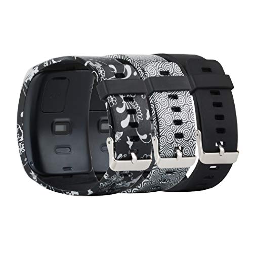 Tkasing Compatible with Samsung Galaxy Gear S R750 Smart Watch Replacement Wristband Bracelet/ Free Size Wireless Smartwatch Accessory Band Strap With Secure Buckle (O)